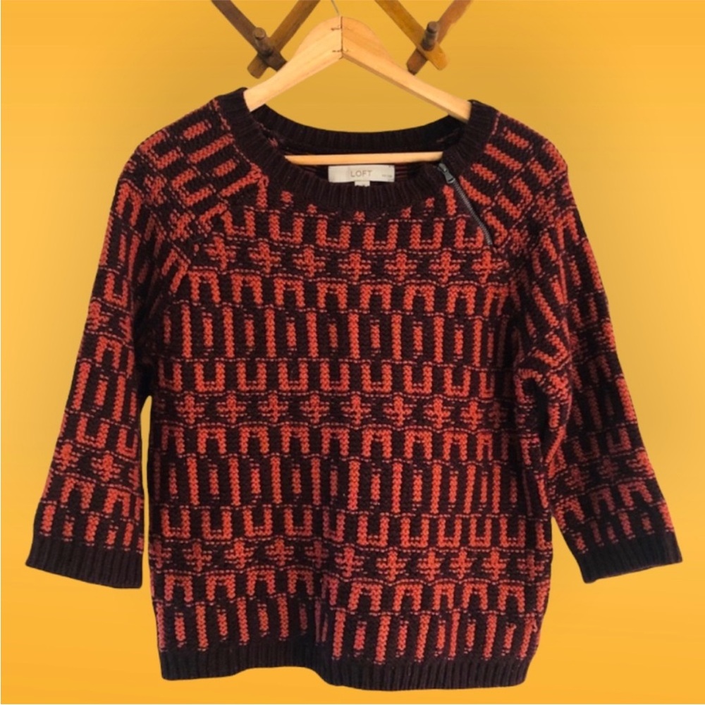 Loft Wool Blend Knit Sweater Medium